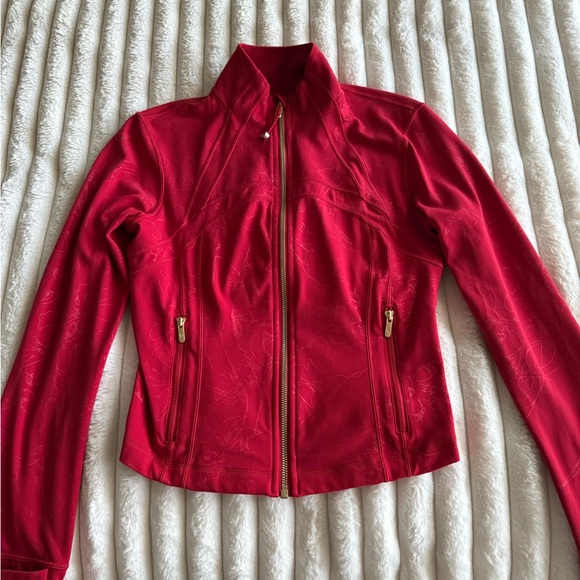 Lululemon Lunar New Year Define Cropped Jacket Nulu Emboss Red - Picture 2 of 7